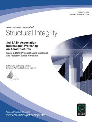 cover image of International Journal of Structural Integrity, Volume 5, Issue 3